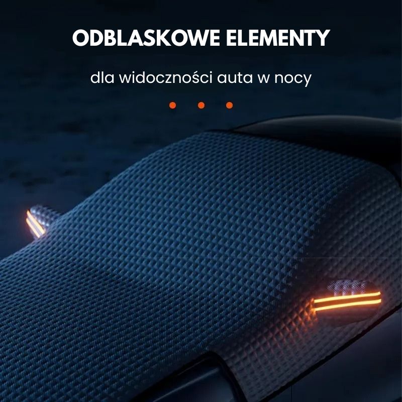 Osłona zimowa na przednią szybę i maskę samochodu